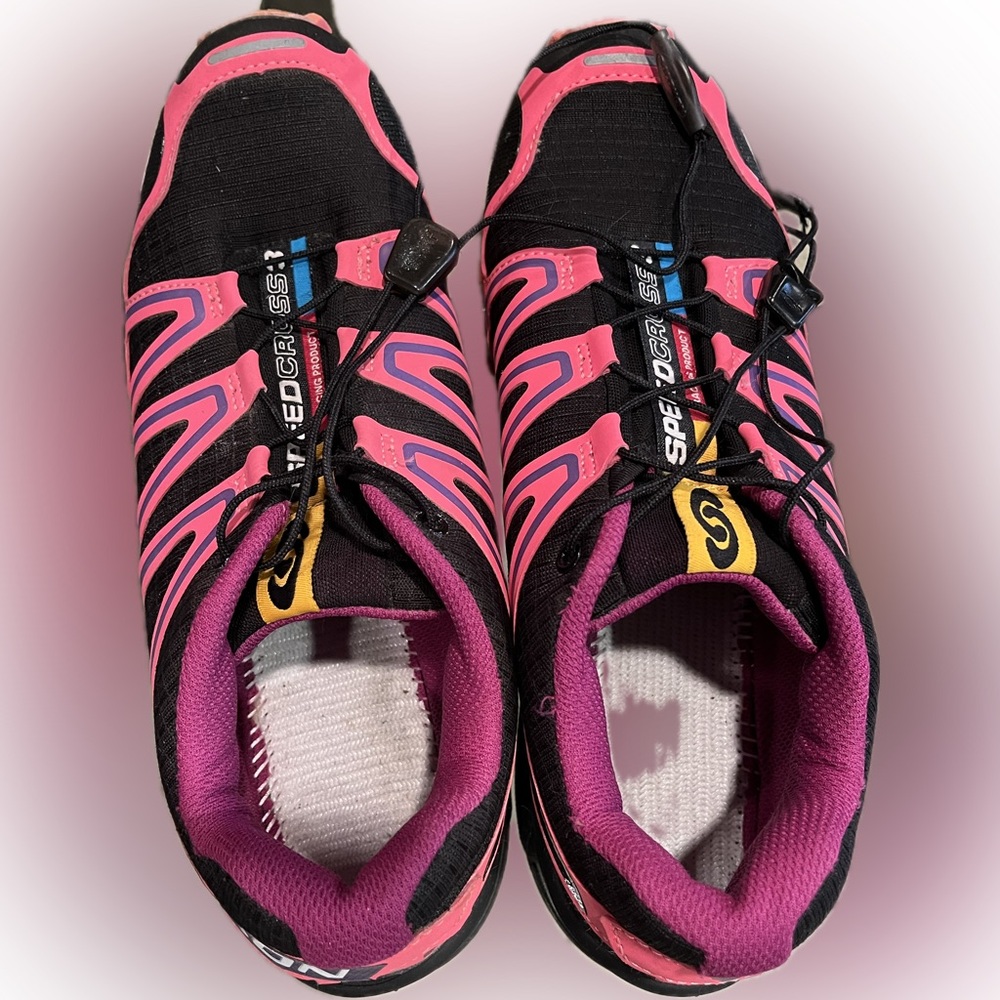 Salomon Speedcross 3 CS Trail Running Shoes in Black and Pink Women’s Size 9 - Picture 8 of 13